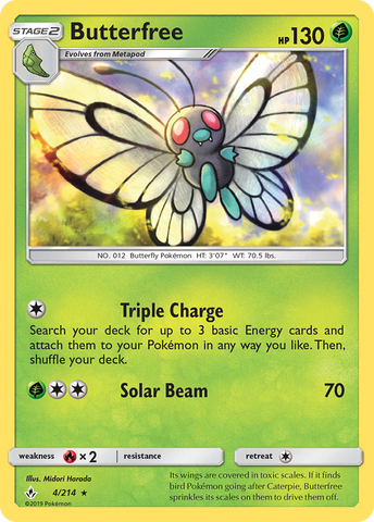 Butterfree (4/214) [Sol y Luna: Vínculos inquebrantables] 
