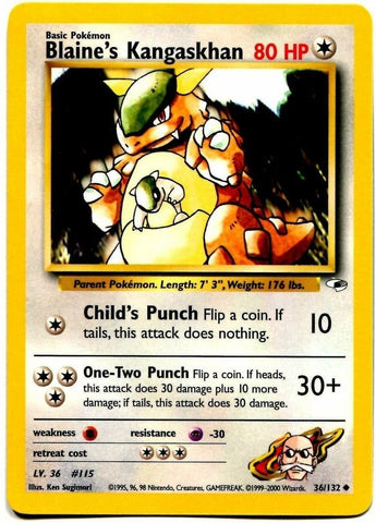 Kangaskhan de Blaine (36/132) [Gym Heroes Unlimited] 