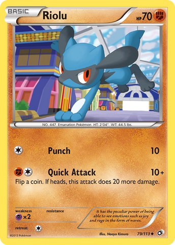 Riolu (79/113) [Blanco y negro: Tesoros legendarios] 