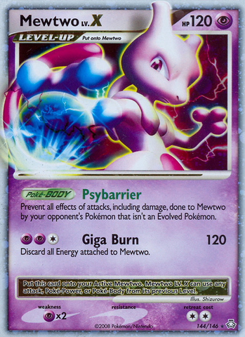 Mewtwo LV.X (144/146) [Diamante y Perla: Leyendas despiertas] 