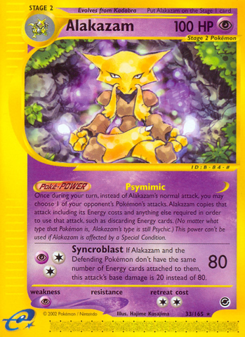 Alakazam (33/165) [Expedición: Conjunto básico] 