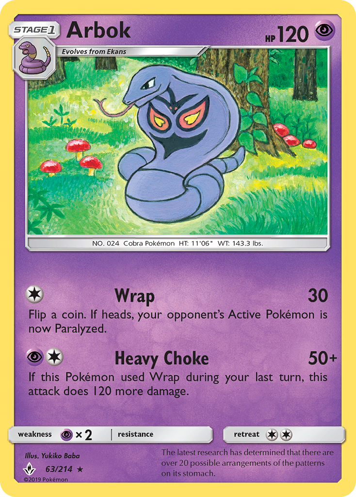 Arbok (63/214) [Sol y Luna: Vínculos inquebrantables] 