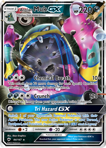 Alolan Muk GX (84/147) [Sol y Luna: Sombras ardientes] 