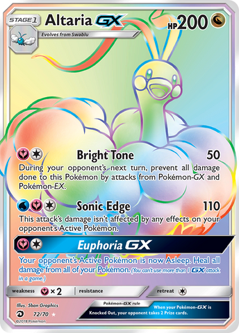 Altaria GX (72/70) [Sol y Luna: Majestad del Dragón] 