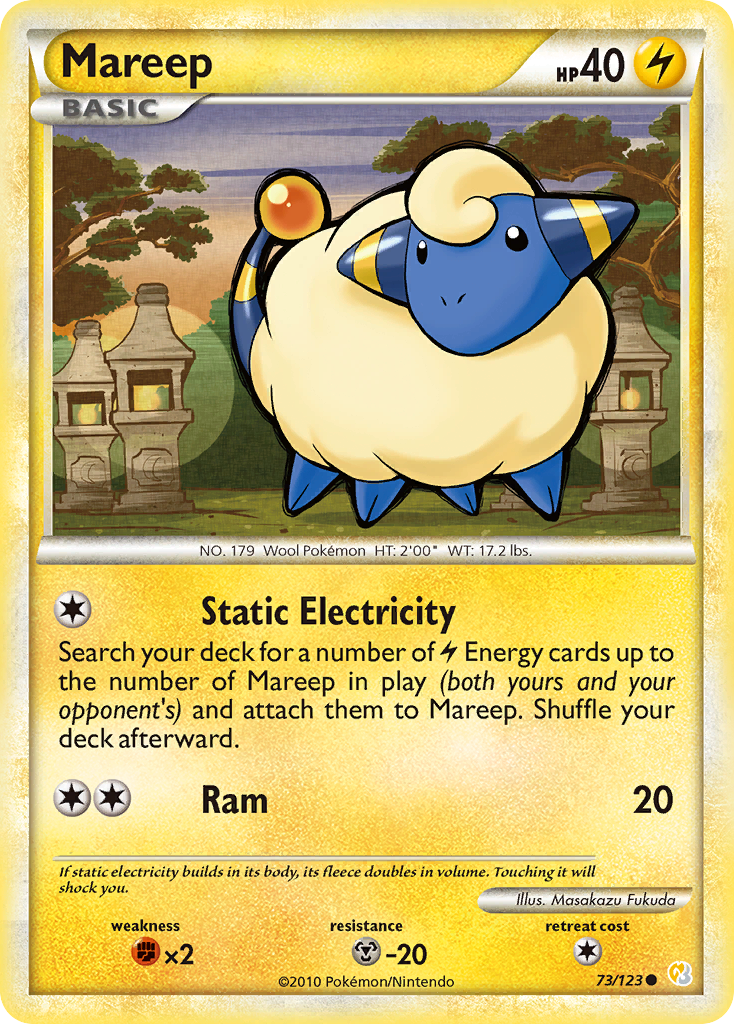 Mareep (73/123) [HeartGold y SoulSilver: Conjunto básico] 