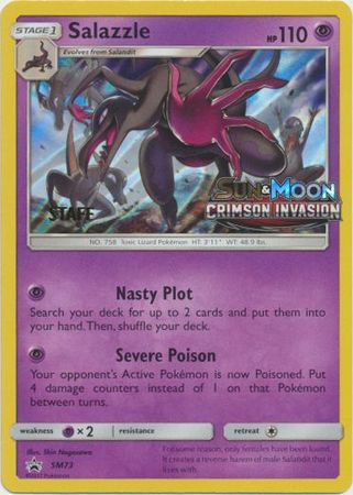 Salazzle (SM73) (Promoción de presentación del personal) [Sol y luna: Promociones de Black Star] 