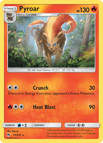 Pyroar (51/214) [Sol y Luna: Trueno perdido] 