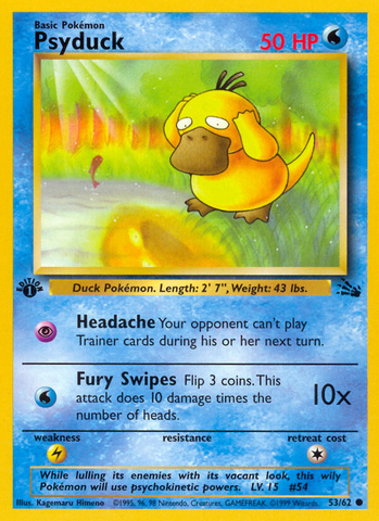 Psyduck (53/62) [Fossil 1.ª edición] 