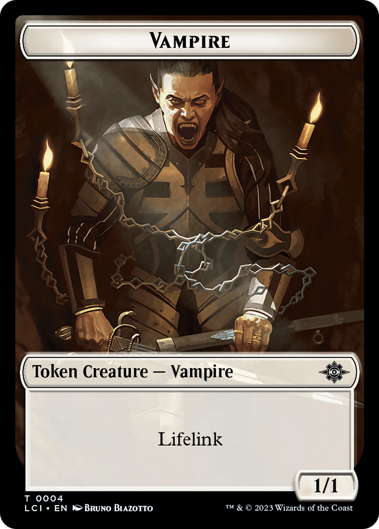 Vampire // Spirit Double-Sided Token [The Lost Caverns of Ixalan Tokens]