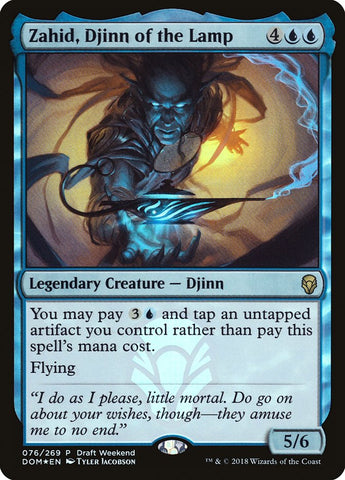 Zahid, Djinn de la Lámpara (Draft Weekend) [Dominaria Promos] 