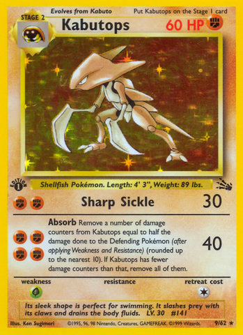 Kabutops (9/62) [Fossil 1.ª edición] 