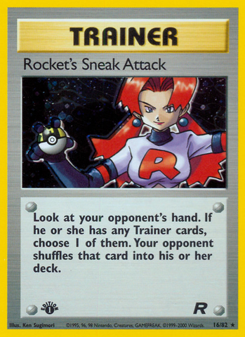 El ataque furtivo de Rocket (16/82) [Team Rocket 1.ª edición] 