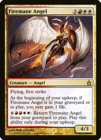 Ángel Melena de Fuego [Ravnica: Ciudad de los Gremios] 