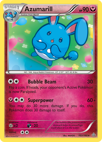 Azumarill (103/160) [XY: Choque primigenio] 