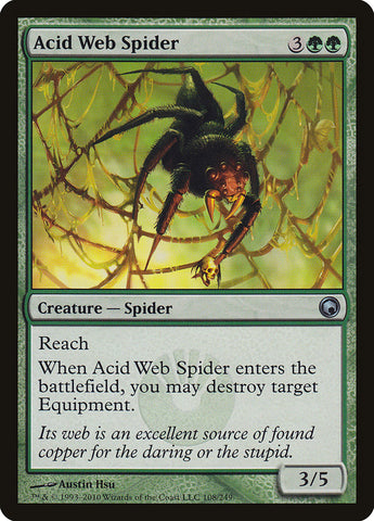 Araña de tela ácida [Cicatrices de Mirrodin] 