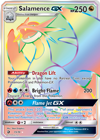Salamence GX (73/70) [Sol y Luna: Majestad del Dragón] 