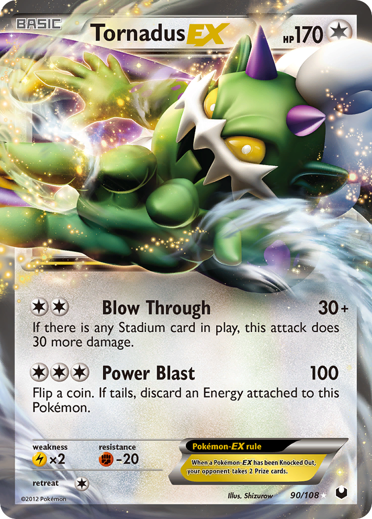 Tornadus EX (90/108) [Blanco y negro: Exploradores oscuros] 