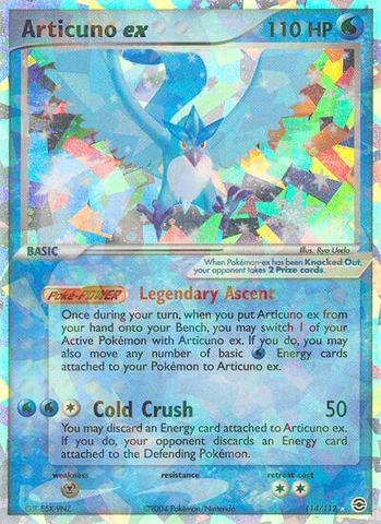 Articuno ex (114/112) [EX: Rojo Fuego y Verde Hoja] 