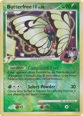 Butterfree FB LV.50 (17/147) (Promoción de liga) [Platino: Vencedores supremos] 