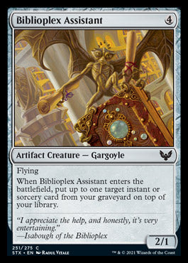 Asistente Biblioplex [Strixhaven: Escuela de Magos] 