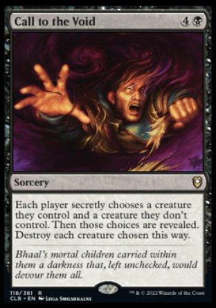 Llamada al Vacío [Commander Legends: Batalla por Baldur's Gate] 