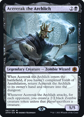 Acererak the Archlich (Promoción Ampersand) [Dungeons &amp; Dragons: Adventures in the Forgotten Realms Promos] 