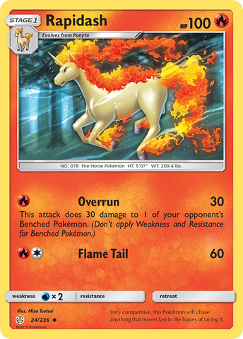 Rapidash (24/236) [Sol y Luna: Eclipse cósmico] 