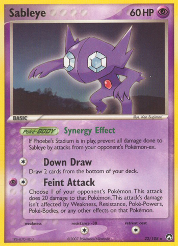 Sableye (22/108) [EX: Guardianes del poder] 