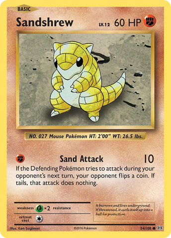 Sandshrew (54/108) [XY: Evoluciones] 
