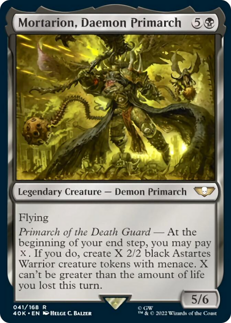 Mortarion, primarca demonio [Warhammer 40,000] 