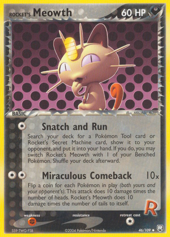 Meowth de Rocket (46/109) [EX: El regreso del Equipo Rocket] 