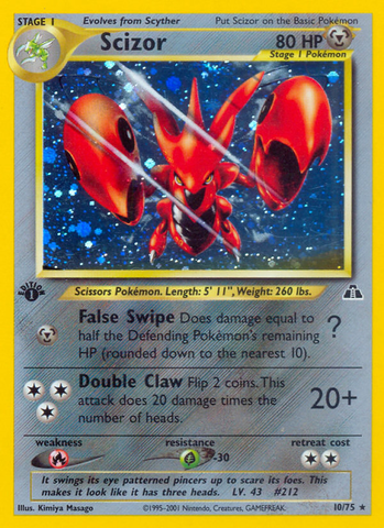 Scizor (10/75) [Neo Discovery 1.ª edición] 