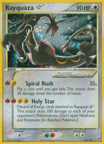 Estrella Rayquaza (107/107) [EX: Deoxys] 