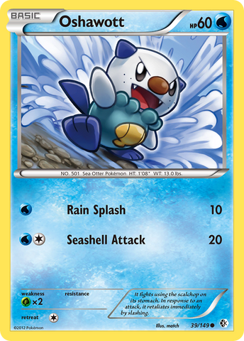Oshawott (39/149) [Blanco y negro: Límites cruzados] 