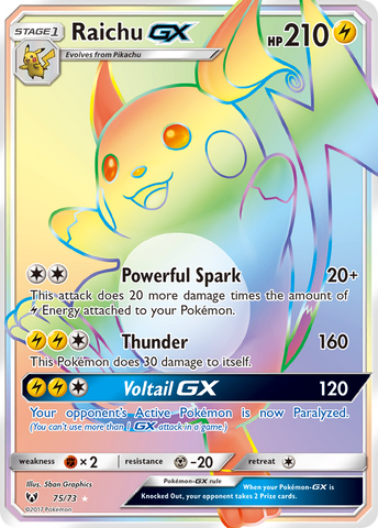 Raichu GX (75/73) [Sol y Luna: Leyendas Brillantes] 