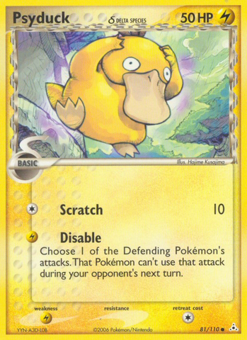 Psyduck (81/110) (Especie Delta) [EX: Holon Phantoms] 