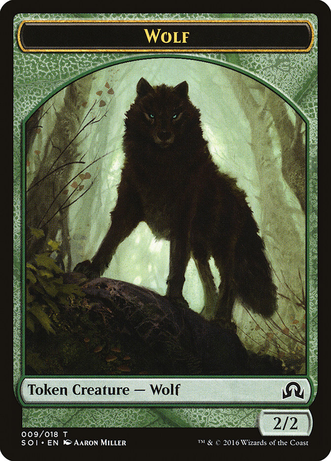 Ficha de lobo [Sombras sobre fichas de Innistrad] 