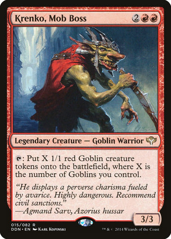 Krenko, jefe de la mafia [Mazos de duelo: velocidad versus astucia] 