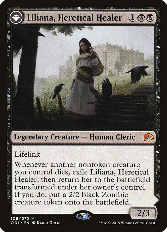 Liliana, sanadora herética // Liliana, nigromante desafiante [Magic Origins] 