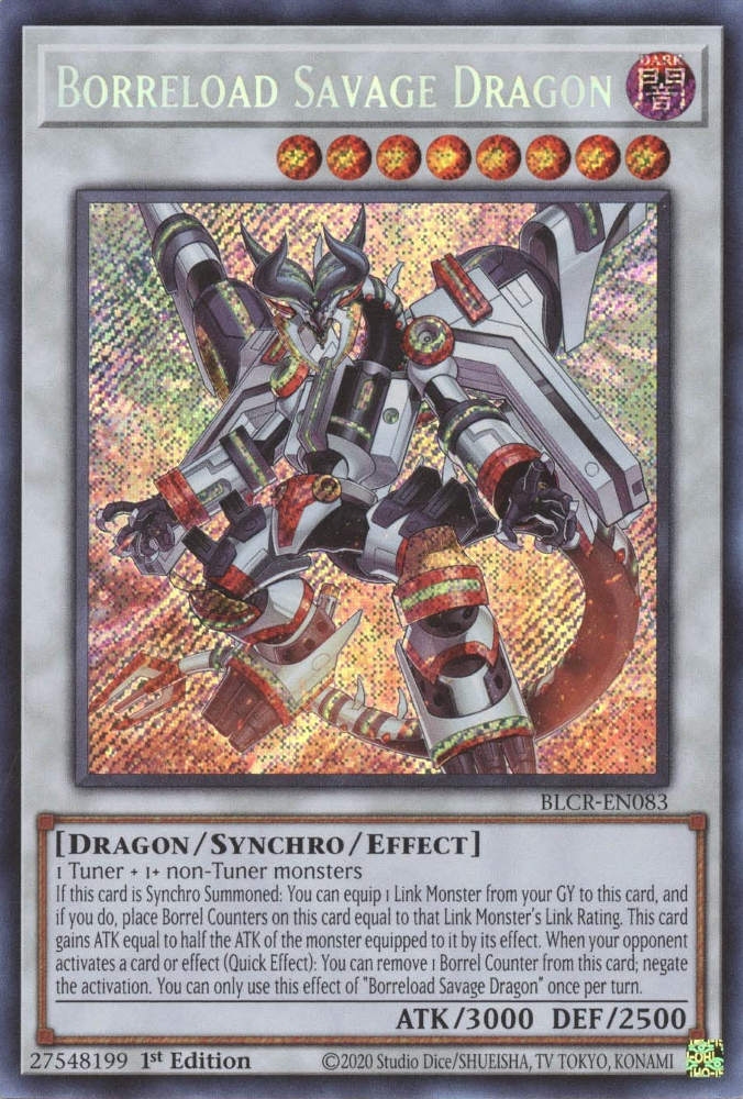 Dragón Salvaje Borreload [BLCR-EN083] Secreto Raro 