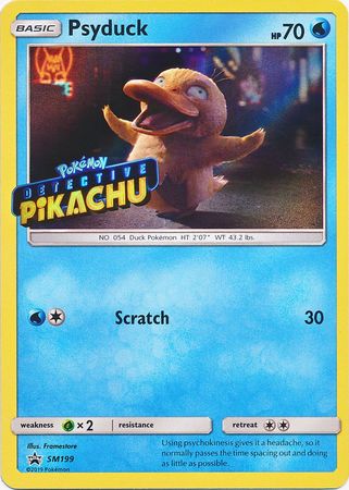 Psyduck Detective (SM199) (Pikachu estampado) [Sol y Luna: Black Star Promos] 
