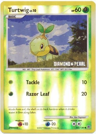 Turtwig (103/130) [Promociones de Burger King: Colección 2008] 