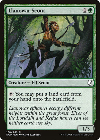 Explorador Llanowar [Dominaria] 
