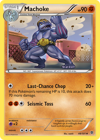 Machoke (48/101) [Blanco y negro: Explosión de plasma] 