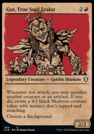 Gut, True Soul Zealot (Escaparate) [Commander Legends: Battle for Baldur's Gate] 