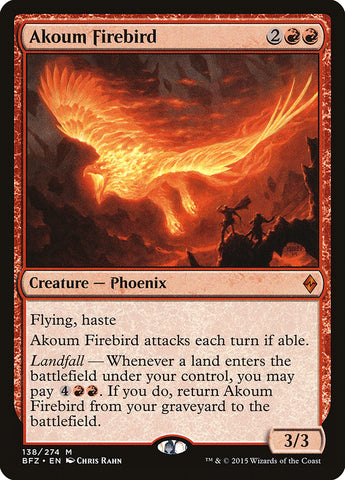 Akoum Firebird [Batalla por Zendikar] 