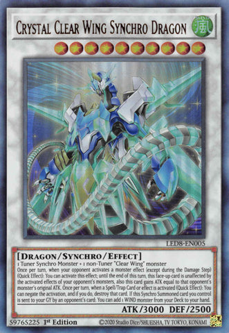 Dragón sincronizado de ala cristalina [LED8-EN005] Ultra raro 