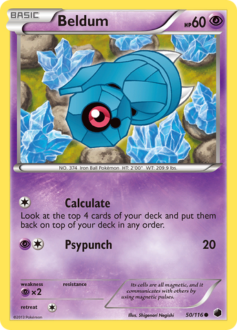 Beldum (50/116) [Blanco y negro: Plasma Freeze] 