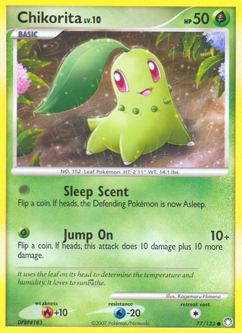 Chikorita (77/123) [Diamante y perla: tesoros misteriosos] 