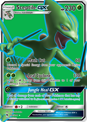 Sceptile GX (196/214) [Sol y Luna: Trueno perdido] 